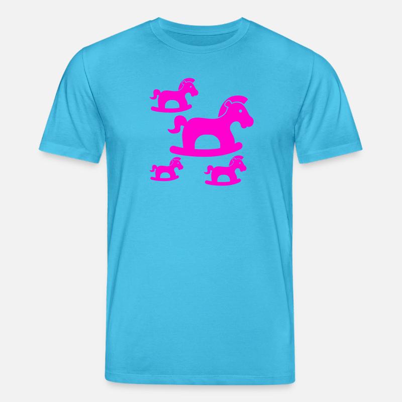 Pferde - Stanley/Stella Unisex Bio-T-Shirt CREATOR - Aquablau