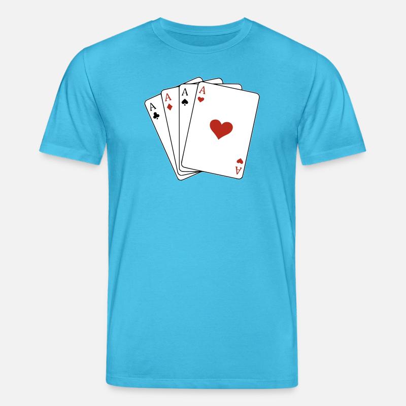 carré d'as - Stanley/Stella Unisex Bio-T-Shirt CREATOR  - Aquablau