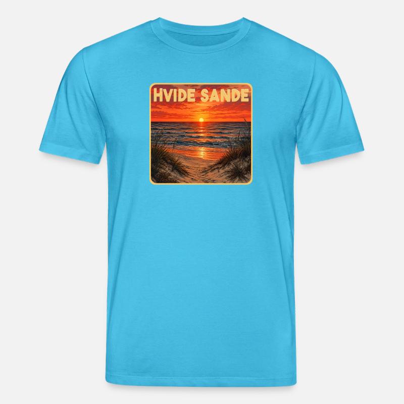 Hvide Sande Dänemark - Stanley/Stella Unisex Bio-T-Shirt CREATOR  - Aquablau