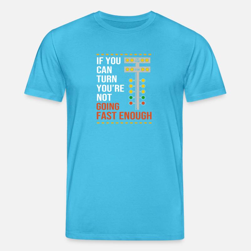 Course de dragsters - T-shirt bio CREATOR Stanley/Stella Unisexe - bleu aqua