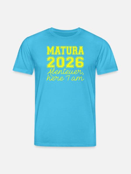 Matura 2026 Spruch - Stanley/Stella CREATOR Unisex Organic T-Shirt - aqua blue