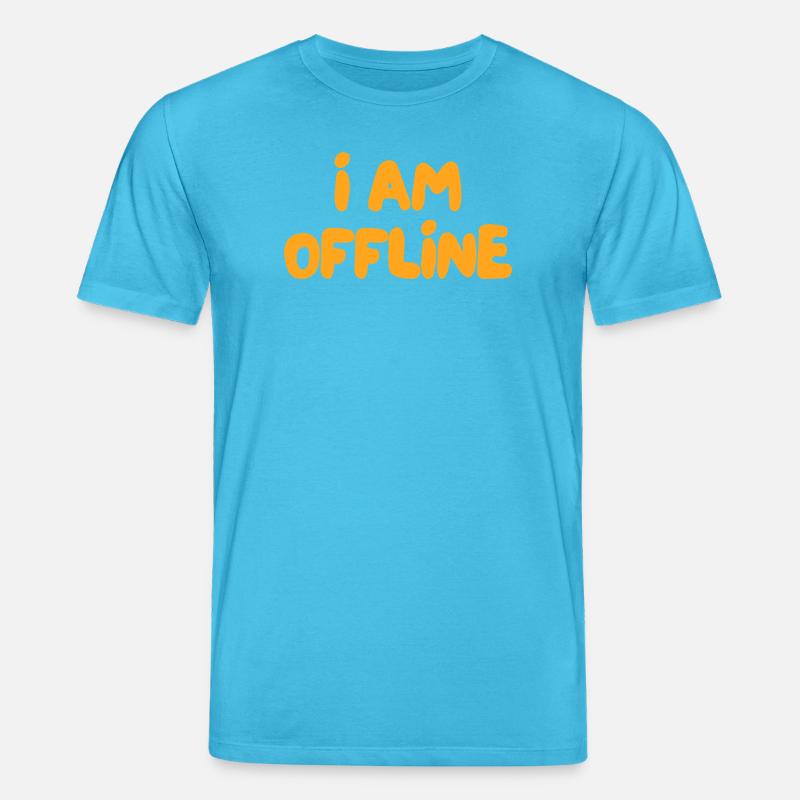 Ich bin offline - Stanley/Stella Unisex Bio-T-Shirt CREATOR - Aquablau