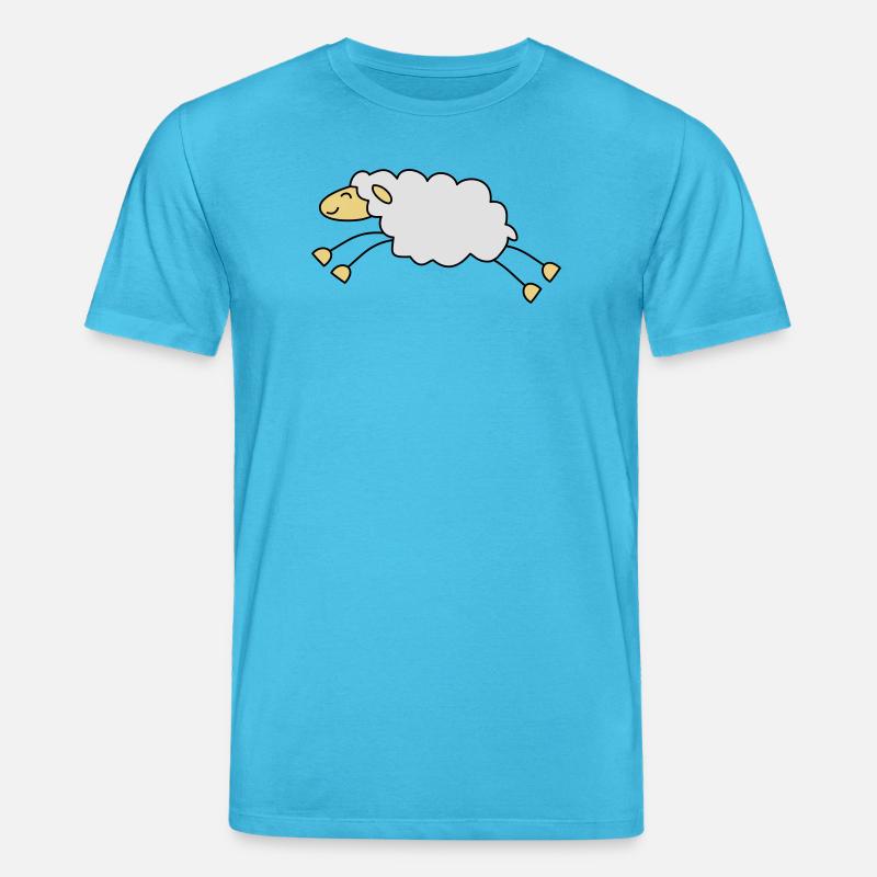 springendes schaf schäfer - Stanley/Stella Unisex Bio-T-Shirt CREATOR  - Aquablau