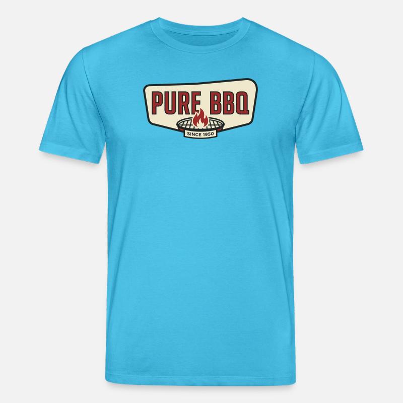 Pure Barbecue Retro Pitmaster Grill - Stanley/Stella CREATOR unisex luomu-t-paita - aqua sininen