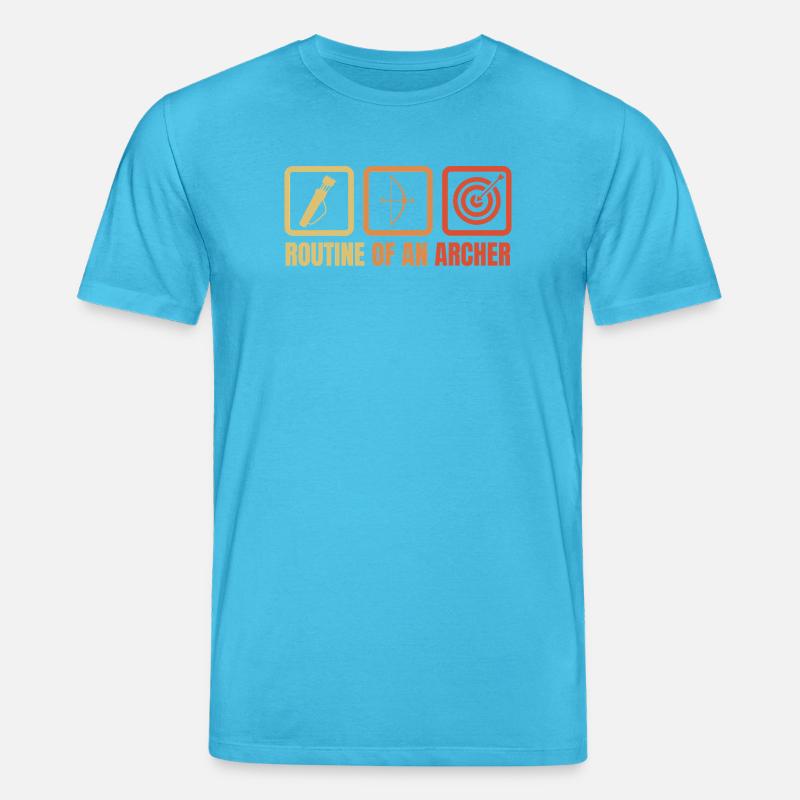 Bogensport Routine - Stanley/Stella Unisex Bio-T-Shirt CREATOR  - Aquablau