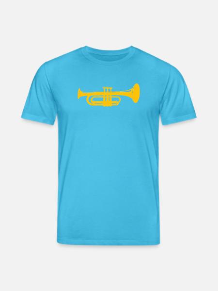 Trompette - T-shirt bio CREATOR Stanley/Stella Unisexe - bleu aqua
