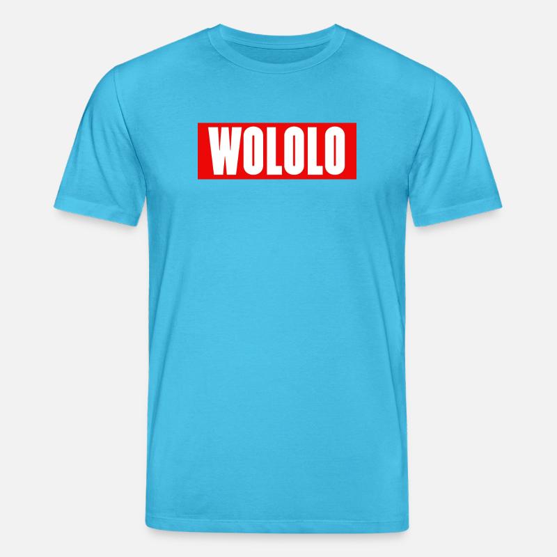 Wololo - 1 - Mobii_3 Edition - Red&White - Stanley/Stella Unisex Bio-T-Shirt CREATOR  - Aquablau