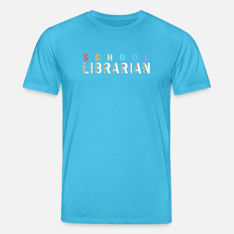 Leseratte Bibliothek Lesen - Stanley/Stella Unisex Bio-T-Shirt CREATOR  - Aquablau