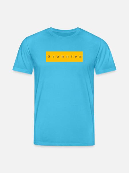 Omas Typografie Gelb Lila - Stanley/Stella Unisex Bio-T-Shirt CREATOR  - Aquablau