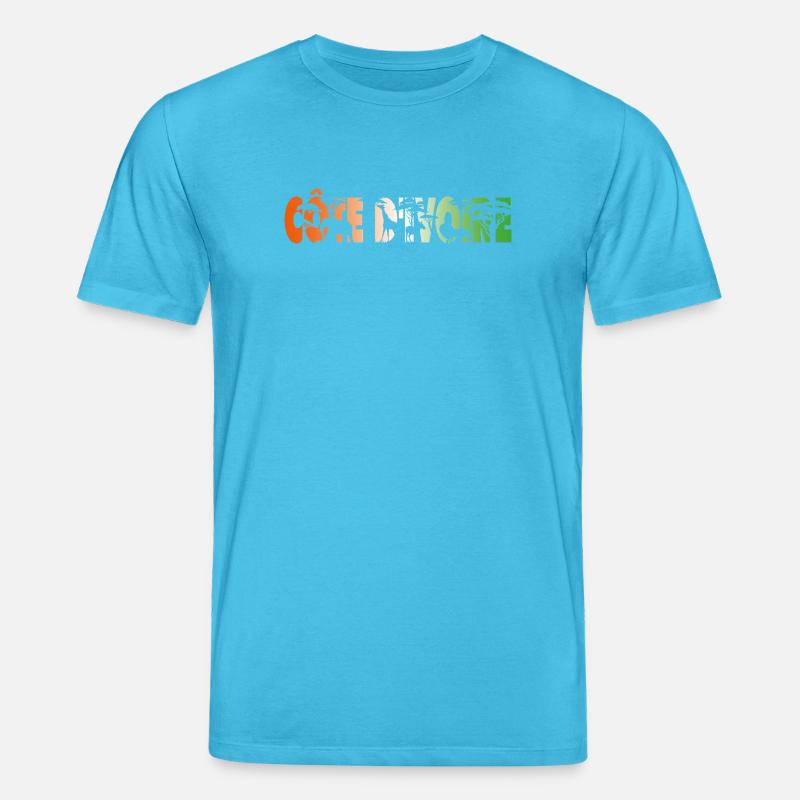 Elfenbeinküste - Stanley/Stella Unisex Bio-T-Shirt CREATOR  - Aquablau