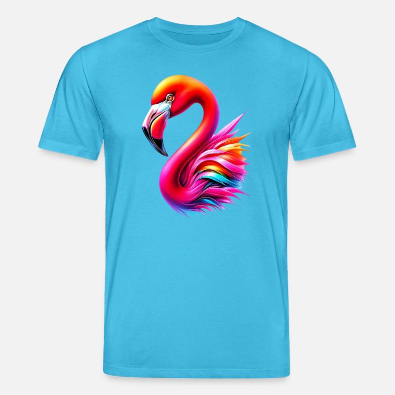 Flamingo - Stanley/Stella Unisex Bio-T-Shirt CREATOR - Aquablau