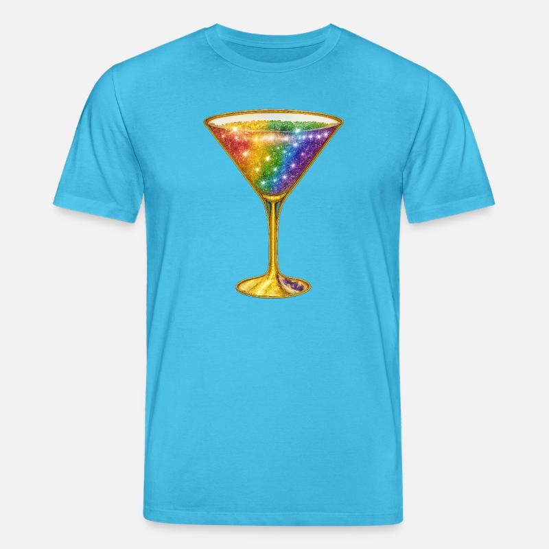 Galaktischer Cocktail in Regenbogenfarben - Stanley/Stella Unisex Bio-T-Shirt CREATOR - Aquablau