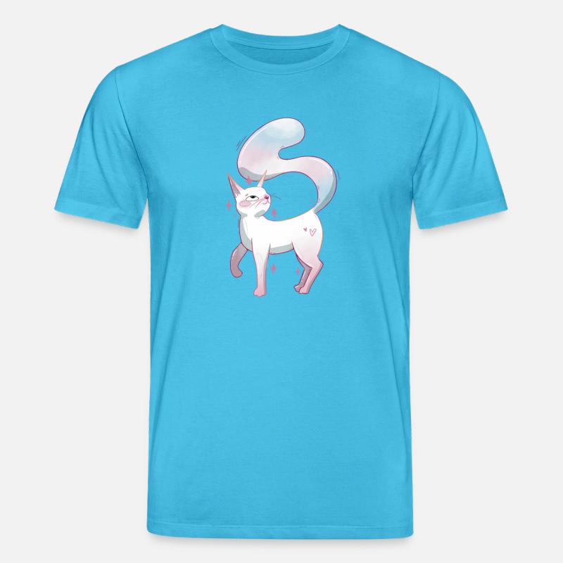 Fierté trans de chat mignon - T-shirt bio CREATOR Stanley/Stella Unisexe - bleu aqua