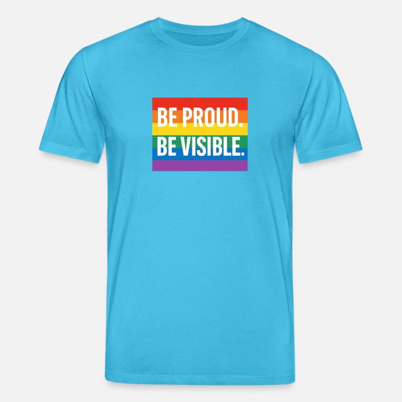 Regenbogen Pride Statement Design - Stanley/Stella Unisex Bio-T-Shirt CREATOR  - Aquablau