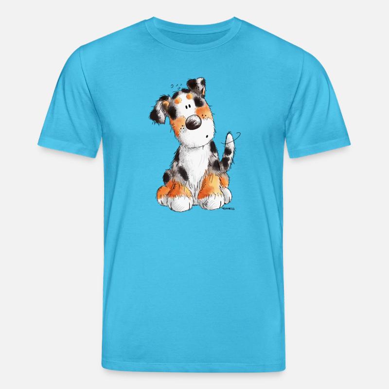 Süßer Australian Shepherd - Aussie - Geschenk - Stanley/Stella Unisex Bio-T-Shirt CREATOR  - Aquablau