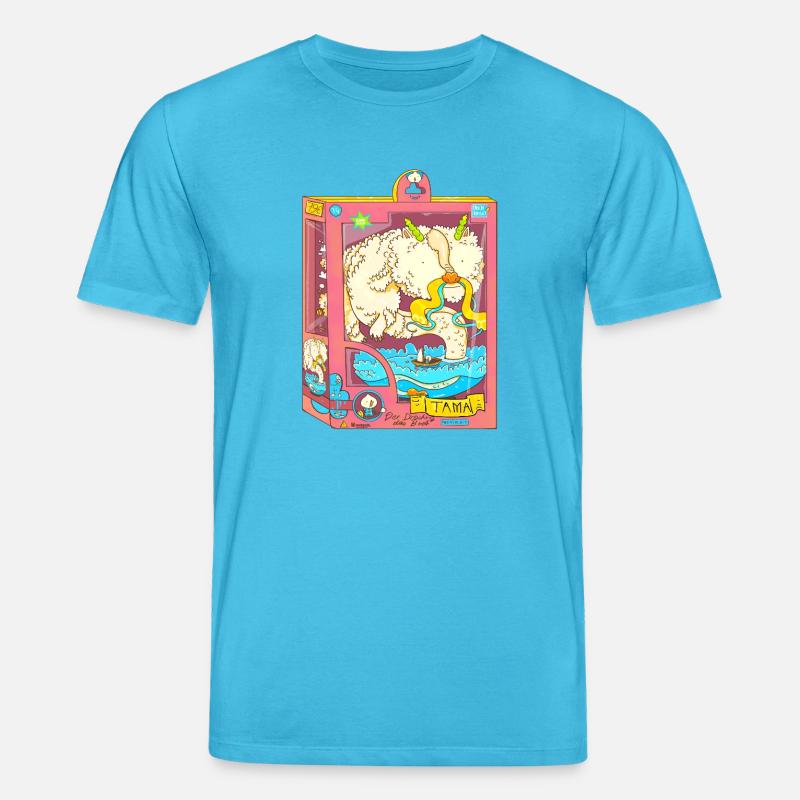 Der Drache und das Boot - Stanley/Stella Unisex Bio-T-Shirt CREATOR  - Aquablau