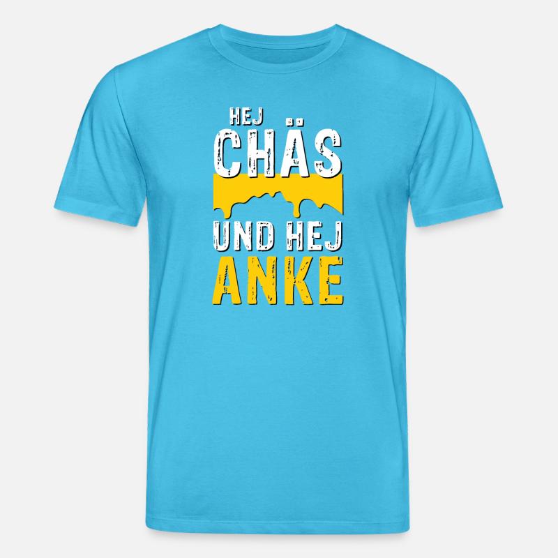Hej Chäs und hej Anke - Stanley/Stella Unisex Bio-T-Shirt CREATOR  - Aquablau