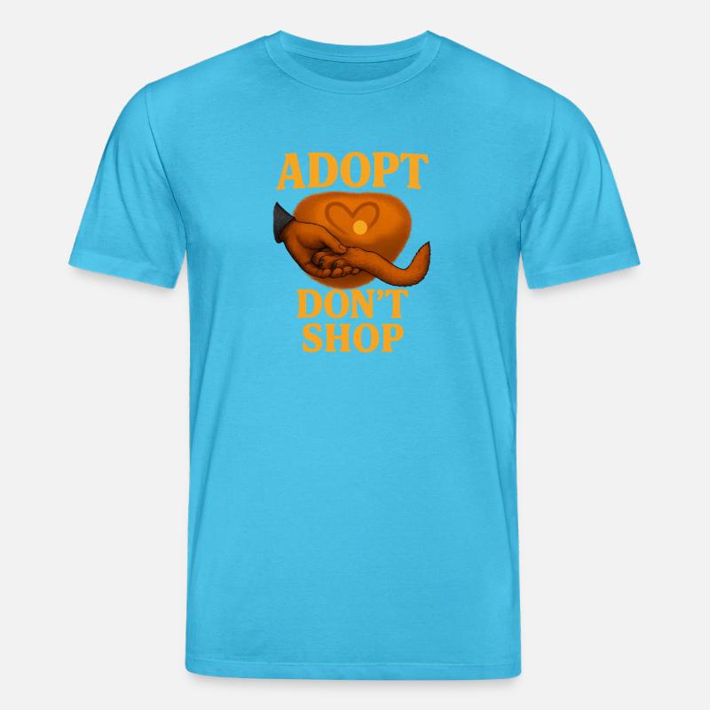 Conception empathique de l’adoption de chat - T-shirt bio CREATOR Stanley/Stella Unisexe - bleu aqua