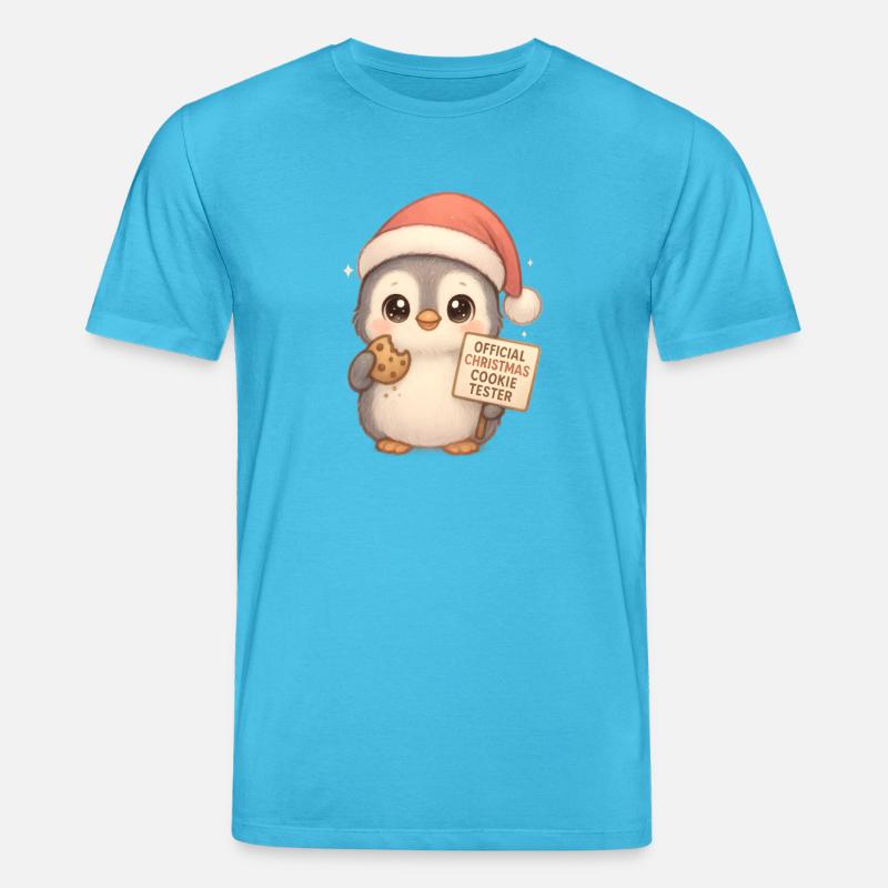 Lebkuchenmann Lebkuchen Lebkuchenmänner Geschenk - Stanley/Stella Unisex Bio-T-Shirt CREATOR  - Aquablau