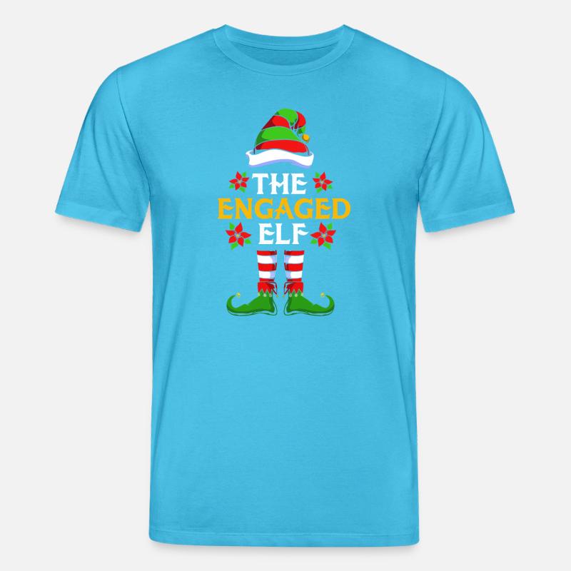Elfe Elf Weihnachtsgeschenk - Stanley/Stella Unisex Bio-T-Shirt CREATOR  - Aquablau