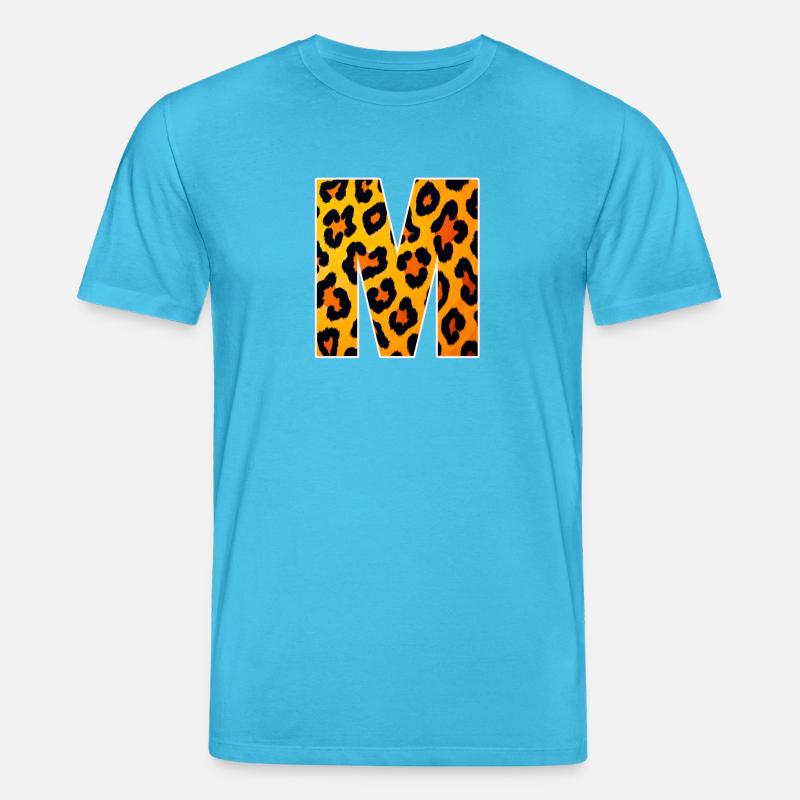 Leopard M Buchstabe - Stanley/Stella Unisex Bio-T-Shirt CREATOR  - Aquablau