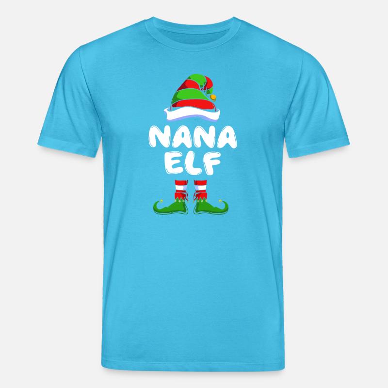 Elfe Elf Weihnachtsgeschenk Oma Großmutter - Stanley/Stella Unisex Bio-T-Shirt CREATOR  - Aquablau