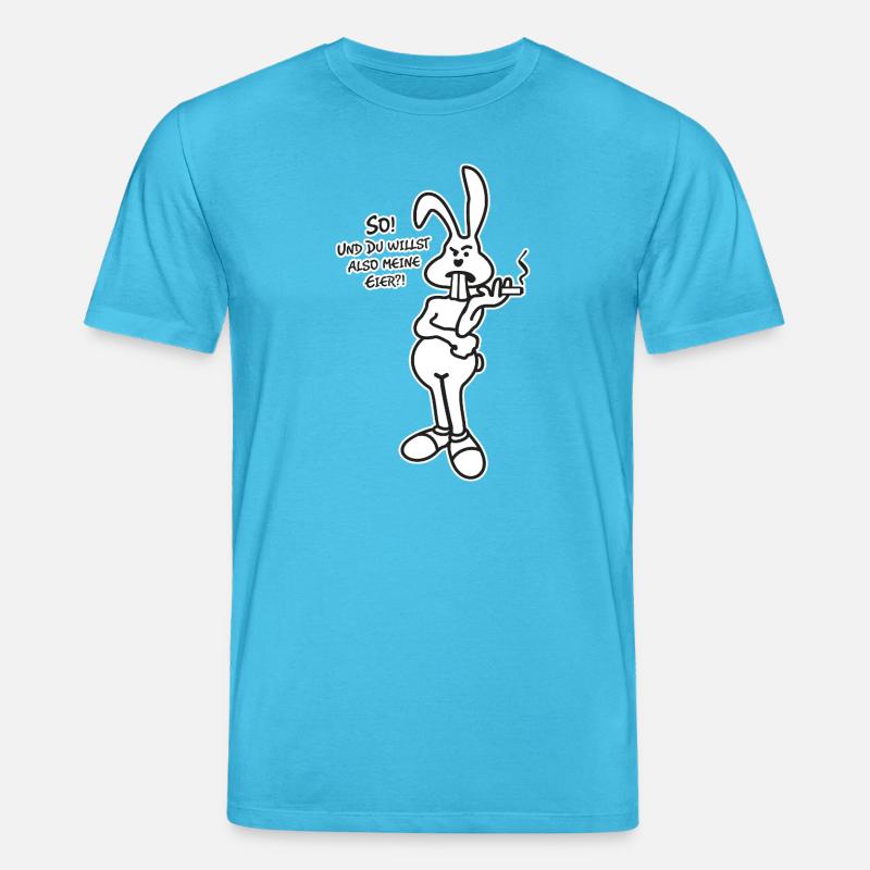 Osterhase Spruch - Stanley/Stella Unisex Bio-T-Shirt CREATOR  - Aquablau
