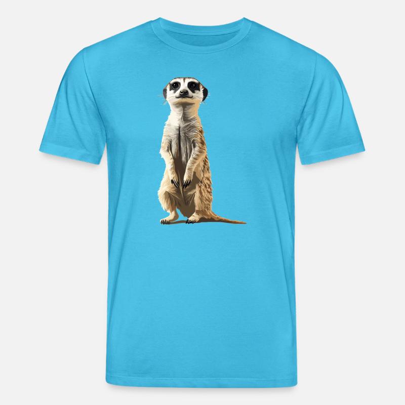 Suricate Erdmännchen - T-shirt bio CREATOR Stanley/Stella Unisexe - bleu aqua
