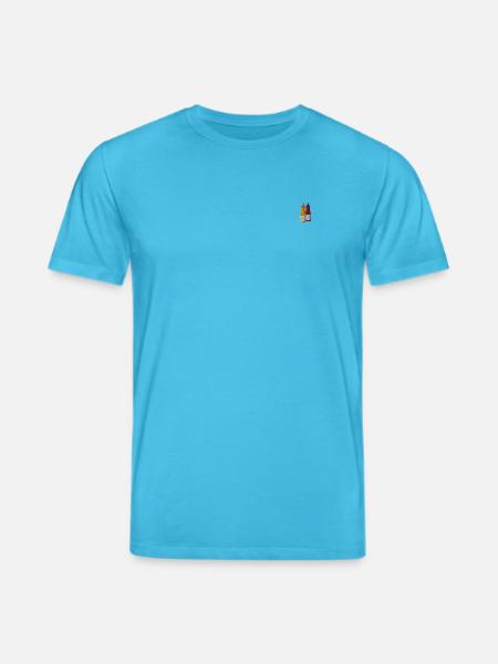 Ketchup and mustard embroidered - Stanley/Stella CREATOR Unisex Organic T-Shirt - aqua blue