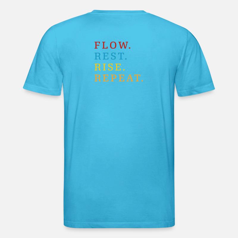 Flow Rest Montée Répéter - T-shirt bio CREATOR Stanley/Stella Unisexe - bleu aqua