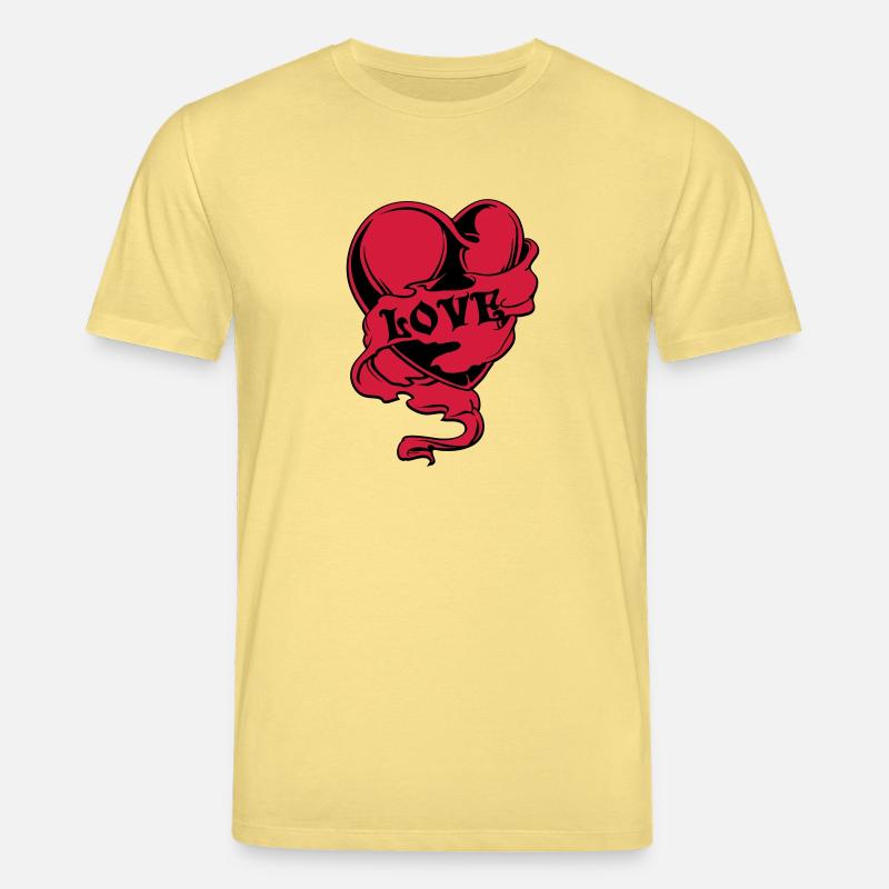 Herz - Stanley/Stella Unisex Bio-T-Shirt CREATOR  - Gelb Viva 