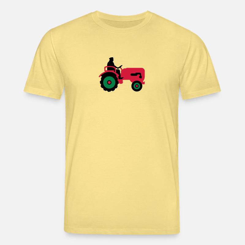 bauer_mit_traktor_032013_b_3c - T-shirt bio CREATOR Stanley/Stella Unisexe - jaune viva