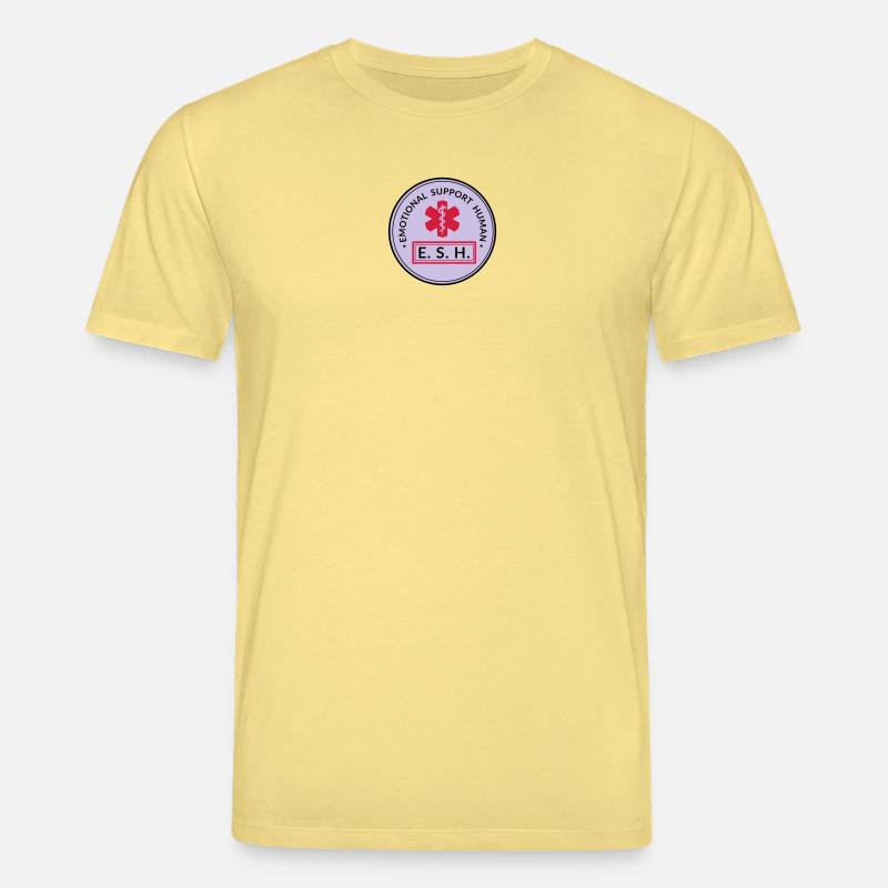 Emotional Support Human - Stanley/Stella Unisex Bio-T-Shirt CREATOR - Gelb Viva