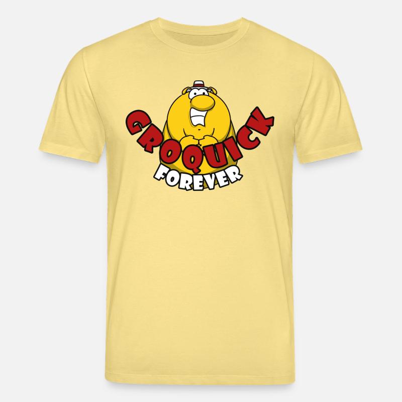 Groquick forever - T-shirt bio CREATOR Stanley/Stella Unisexe - jaune viva 