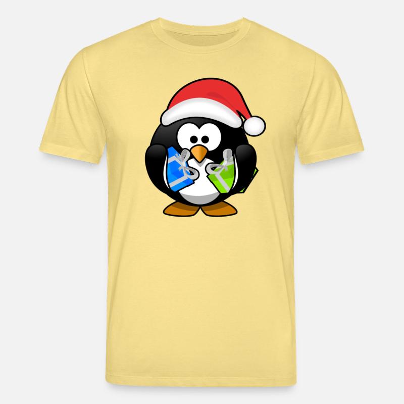 pinguin weihnachten - Stanley/Stella Unisex Bio-T-Shirt CREATOR  - Gelb Viva 