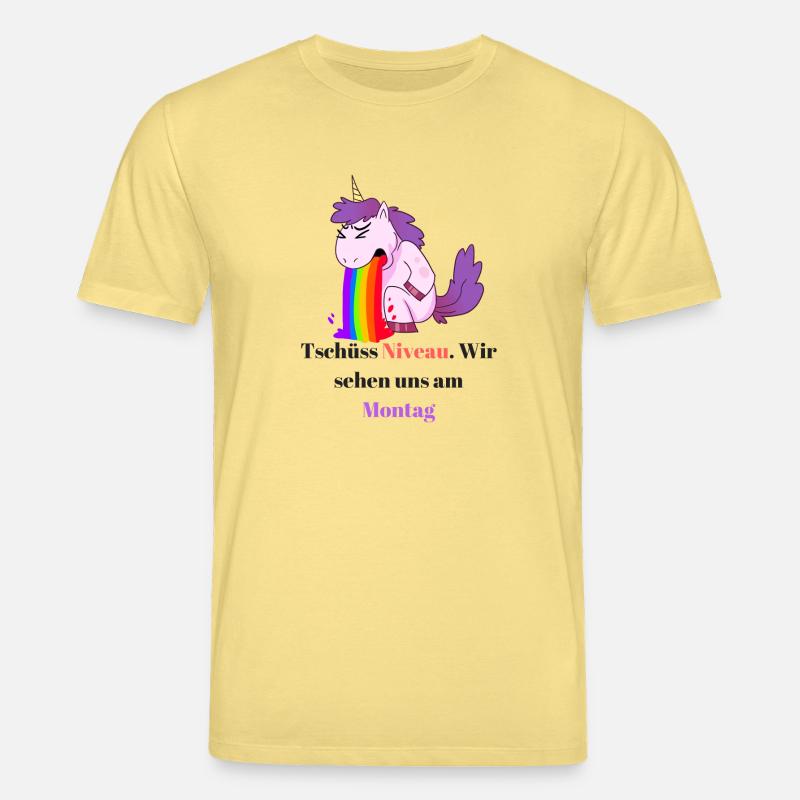 Einhorn Comic Sprüche Design - Stanley/Stella Unisex Bio-T-Shirt CREATOR - Gelb Viva
