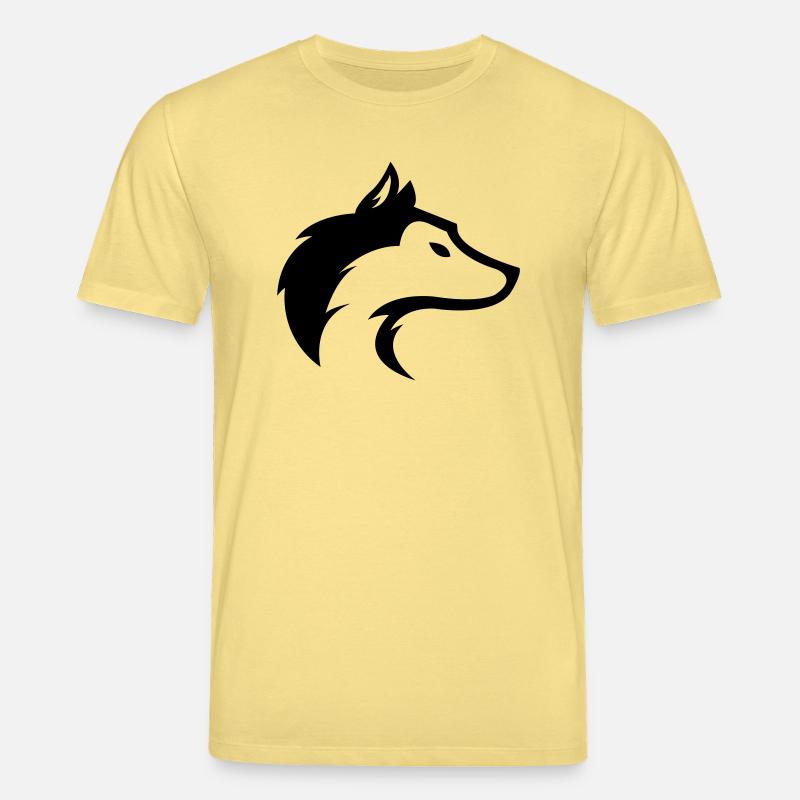 wolf_01 - Stanley/Stella Unisex Bio-T-Shirt CREATOR  - Gelb Viva 