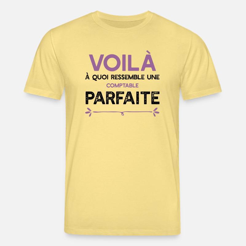 Une Comptable parfaite cadeau - T-shirt bio CREATOR Stanley/Stella Unisexe - jaune viva 