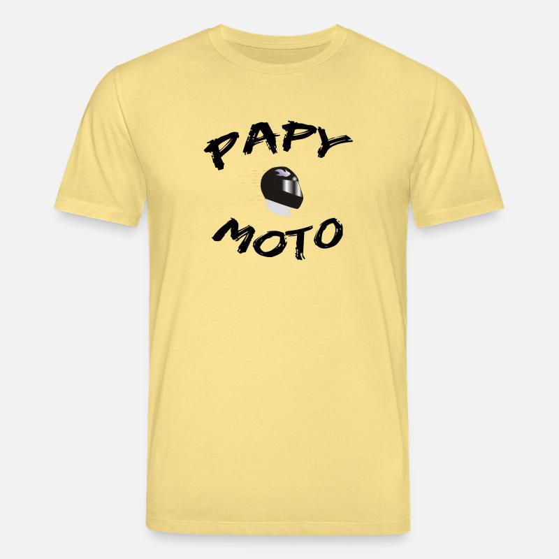 papy moto - T-shirt bio CREATOR Stanley/Stella Unisexe - jaune viva
