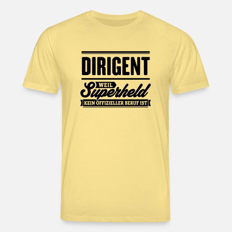 Superheld Dirigent - Stanley/Stella Unisex Bio-T-Shirt CREATOR  - Gelb Viva 