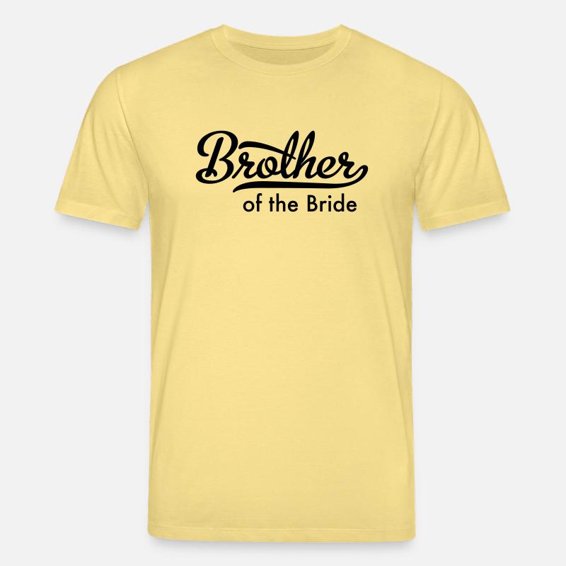 Bruder der Braut - Stanley/Stella Unisex Bio-T-Shirt CREATOR  - Gelb Viva 