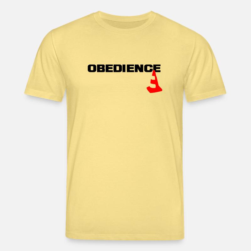 Obedience mit Pylone - Stanley/Stella Unisex Bio-T-Shirt CREATOR  - Gelb Viva 