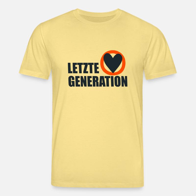 Letzte Generation - Design 4 - Stanley/Stella Unisex Bio-T-Shirt CREATOR  - Gelb Viva 