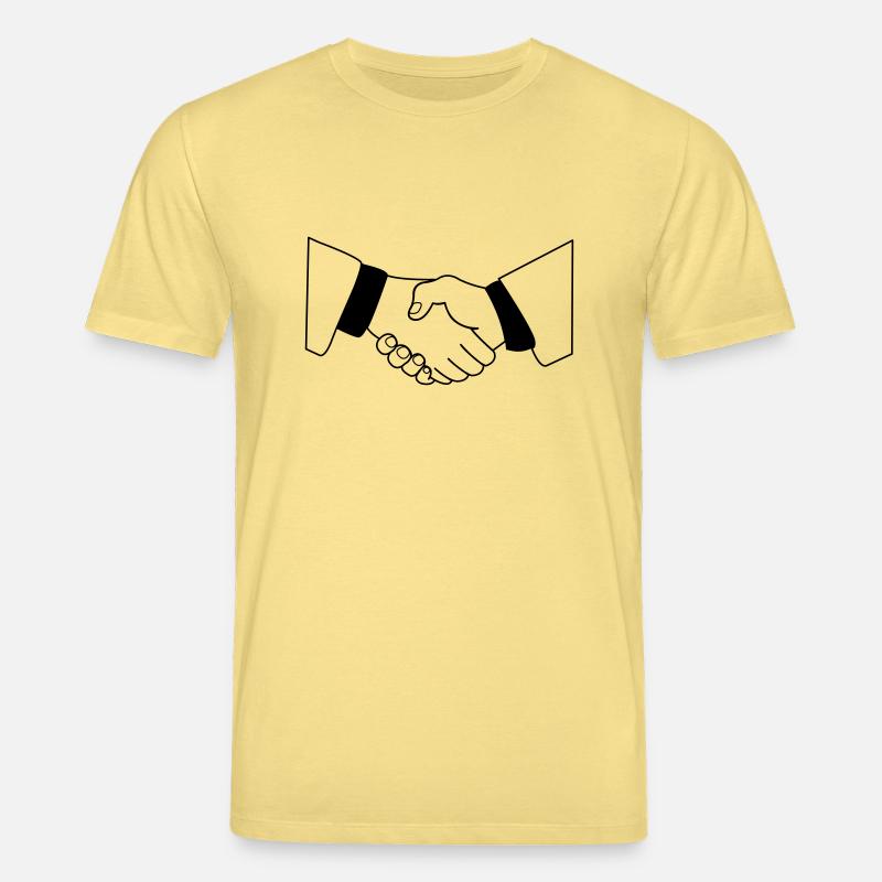 handshake_01 - T-shirt bio CREATOR Stanley/Stella Unisexe - jaune viva 