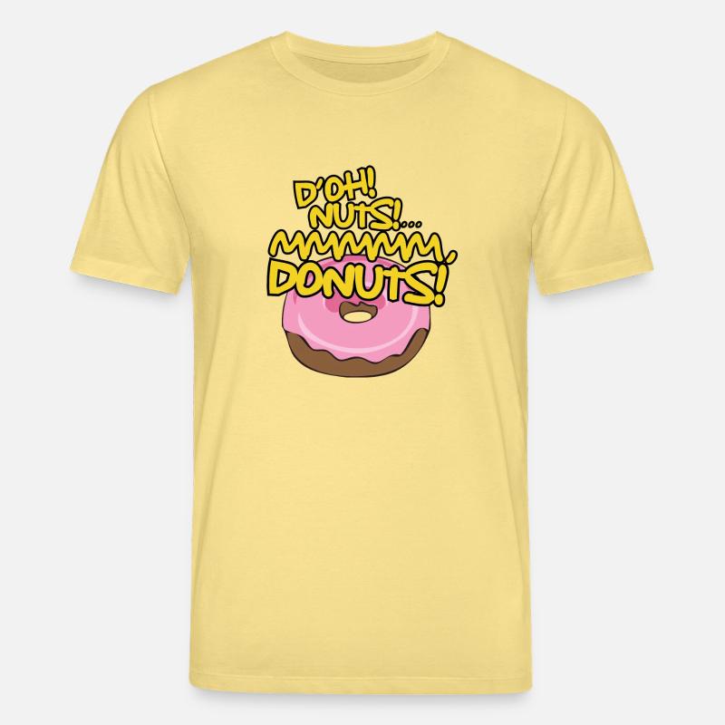 D'OH NUTS (Donuts) - Stanley/Stella Unisex Bio-T-Shirt CREATOR  - Gelb Viva 
