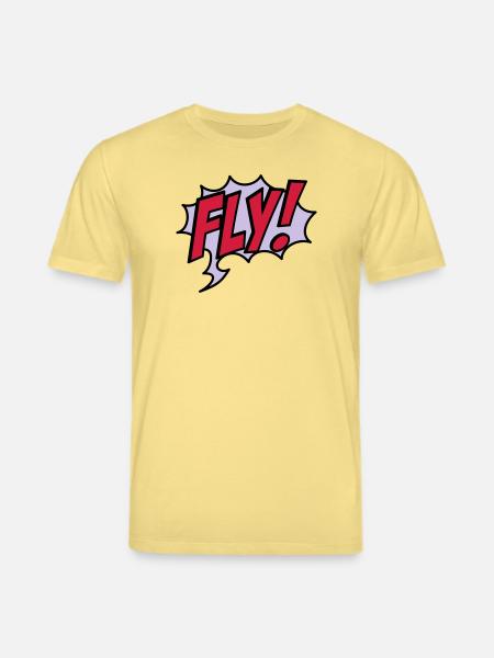 2541614 15932863 fly - Stanley/Stella CREATOR Unisex Organic T-Shirt - viva yellow 