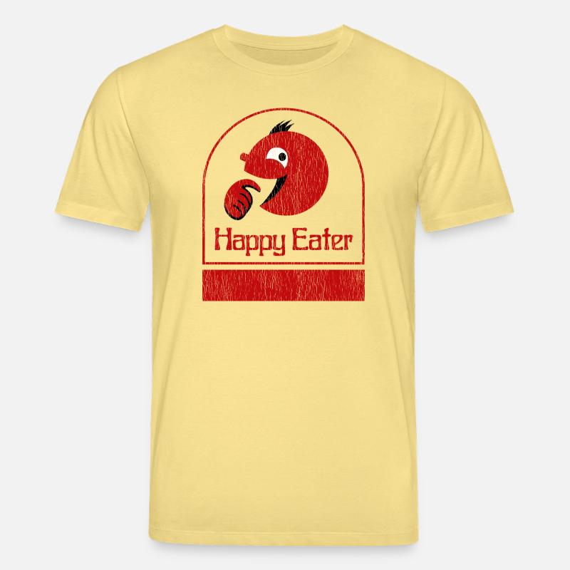 Happy Eater Design Distressed - Stanley/Stella Unisex Bio-T-Shirt CREATOR  - Gelb Viva 