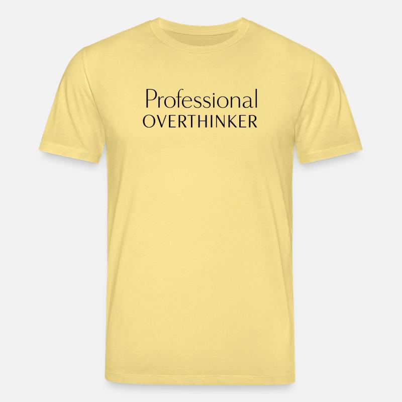 PROFESSIONAL OVERTHINKER Minimalist - Stanley/Stella Unisex Bio-T-Shirt CREATOR  - Gelb Viva 