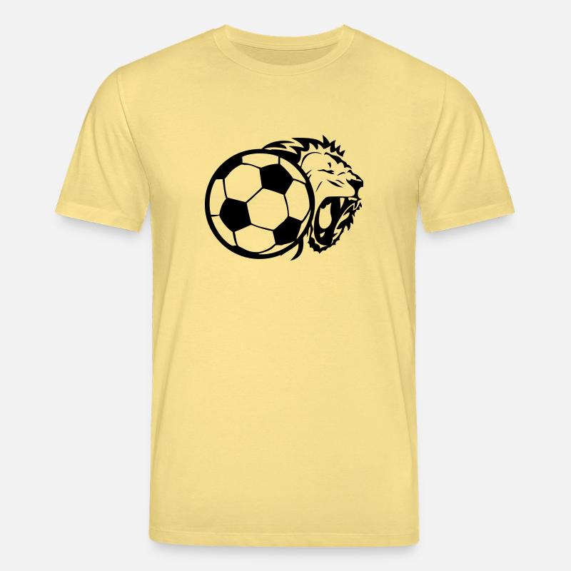 Fußball Löwe - Stanley/Stella Unisex Bio-T-Shirt CREATOR  - Gelb Viva 
