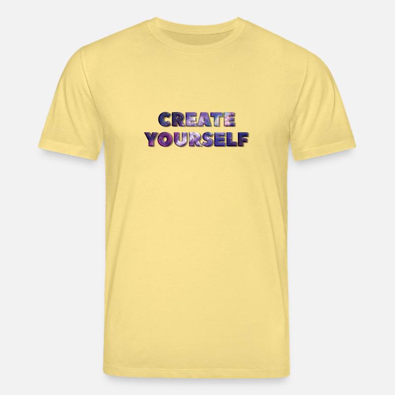 CREATE YOURSELF UNIVERSE - Stanley/Stella Unisex Bio-T-Shirt CREATOR  - Gelb Viva 